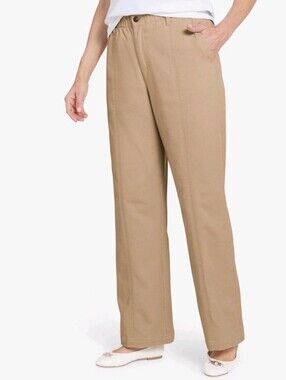 NWT Plus Size Chaps Cropped Pants pull-on style,comfortable elastic waistband